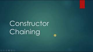 Java|Constructor Chaining|Use of this keyword