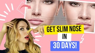 HOW TO GET SLIM NOSE |LOSE NOSE FAT|NOSE LIFTING\u0026SLIMMING EXERCISES تمارين فعالة لتصغير وتنحيف الأنف