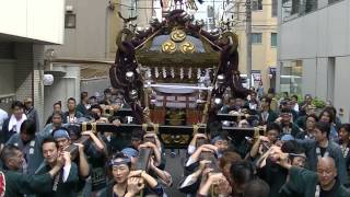 平成27年　中央区日本橋堀留町・椙森神社　神輿渡御＝堀留一（前編）