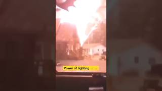 Lightning Strike caught on camera, Break the Tree #electrical #shorts
