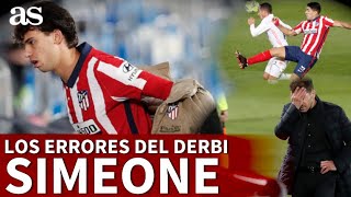 Simeone y los errores del derbi: la autocrítica que explica la primera derrota del Atleti en Liga