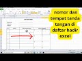 Pengguna Excel Wajib Tahu Membuat Nomor Urut Kolom Tanda Tangan Daftar Hadir di Excel