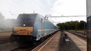 Balaton Inter city érkezik Keszthelyre a 480 018-as pályaszámú Traxx-al #máv #traxx #vasút #train