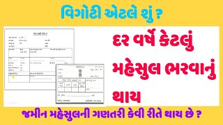 વિઘોટી એટલે શું? | What is Vighoti? | Jamin mahesul ni Ganatri kevi rite thay chhe | Land Revenue.