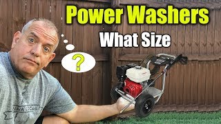 What Size Pressure Washer for Home