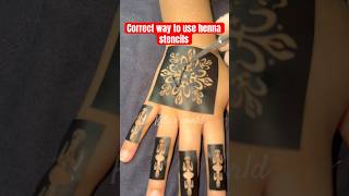 Correct way to use henna stencils | henna stickers | how to use henna stickers @wafa1793