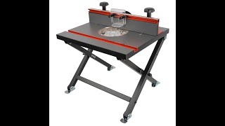 O'SKOOL Ultimate Benchtop Trim Router Table Kit: Quick Convertible and Foldable with Insert Plate!