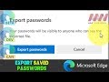 How to Export Saved Passwords on Microsoft Edge Chromium