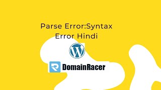 Parse Error:Syntax Error Hindi