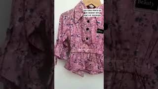 #kids #kidswear #tops #keralagram #ernakulam #kochi #kannur #palakkad #printed #floraldesign #viral