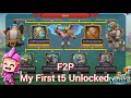 F2P My First T5 Unlocked || Zero Spend Money Gameplay || Royal Coins Artifacts || #lordsmobile #f2p