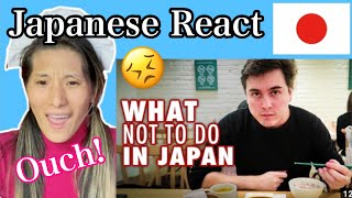 Japanese female react "12 Things NOT to do in Japan"