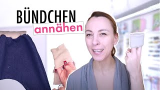 kleines Bündchen an Pumphose oder Ärmel annähen - so geht´s ganz einfach