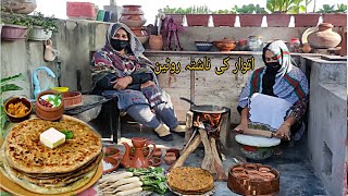 Taza moli k parathay|Radish paratha with home grown Radish & vegetable