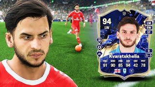 94 TOTY BLUEPRINT EVOLUTION KVARATSKHELIA PLAYER REVIEW | FC 25 ULTIMATE TEAM