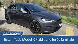 Essai - Tesla Model X Plaid (2023) : fusée pour familles nombreuses !