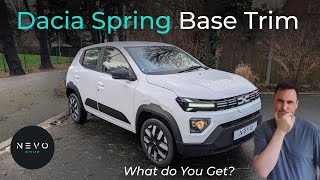 Dacia Spring Base Trim Review - What do you Get and What Don't you Get!