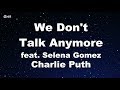 We Don't Talk Anymore feat. Selena Gomez - Charlie Puth Karaoke 【With Guide Melody】 Instrumental
