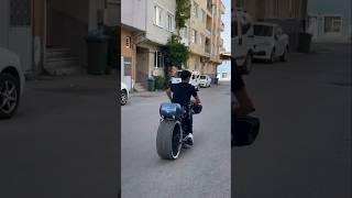 Ses Sistemli Air'lı Araba Lastikli Bisiklet Sürme 😎🔥✈ Çek Kameracı #bike #sound #air #drive #fypage