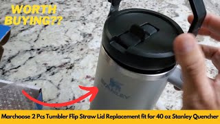 Marchoose 2 Pcs Tumbler Flip Straw Lid Replacement fit for 40 oz Stanley Quencher | Worth Buying?