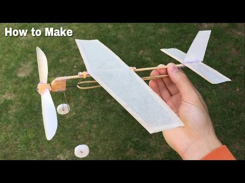 How to Make a Simple Rubber Band Powered Airplane at Home How to Make a Simple Rubber Band Powered Airplane at Home