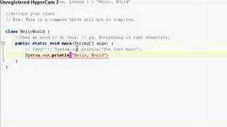 Java Tutorial 1: Hello, World