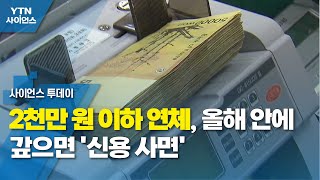 2천만 원 이하 연체, 올해 안에 갚으면 '신용 사면'...\