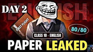 Class 10 : English Paper LEAKED! | 30 most important questions English class 10 | Class 10 english🔥