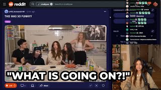 Valkyrae reacts to seeing Plaqueboymax and Stable Ronaldo INSERTING themselves into JASON'S stream