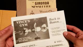 VINCE GIRONDA'S ORIGINAL NUTRITION AND BODYBUILDING ROUTINES!! RARE PAMPHLETS FROM VINCE'S GYM!!!