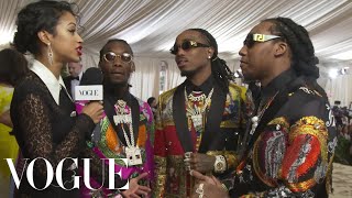 Migos on Their Matching Versace Suits | Met Gala 2018 With Liza Koshy | Vogue