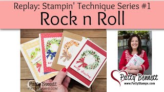 Stampin' Technique Series #1: Rock n Roll