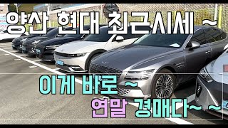 중고차시세 이영상으로 양산경매장 11월 시세정리 끝