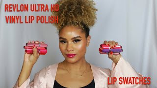 REVLON ULTRA HD VINYL LIP POLISH SWATCHES | CURLSFOTHEGIRLS