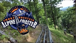 Great Smoky Mountain Alpine Coaster HD On Ride POV Pigeon Forge Tennessee