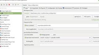 Launch basheditor eclipse rcp setup using open jdk11
