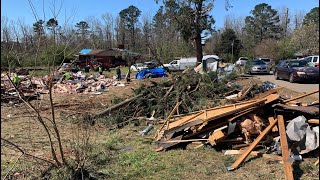 Tornado damage on Lee Road 38 in Lee County