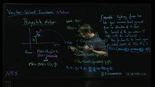Vector-Valued Functions - Motion: 05. Projectile Example