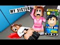 My STALKER MURDERED My SISTER in Roblox Snapchat.. (Brookhaven RP 🏡)