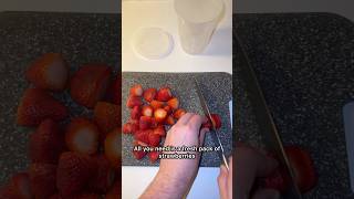 HOMEMADE strawberry syrup *only 2 ingredients* 🍓 #trending #cooking #food