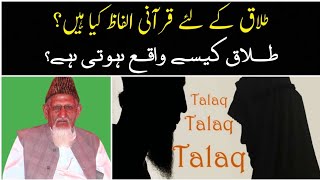 Quran Main Talaq Kay Sahih Alfaz ? | Talaq Kesy Hoti Hy? | Maulana Ishaq Ra