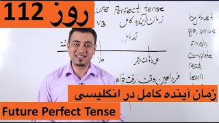 Learn English-Farsi Day 112 | زمان آینده کامل - آموزش انگلیسی- روز