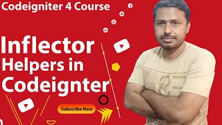 Inflector helper in Codeigniter 4 | Codeigniter 4 Tutorials/Series/Course