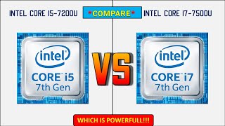 Intel Core i5-7200U vs Intel Core i7-7500U | Benchmark Test...
