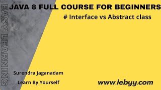 Java 8 features :: Interface vs Abstract class | Java 8 features for Beginners