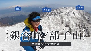 銀杏峰(げなんぽ)と部子山(へこさん)｜積雪時のみ歩ける稜線ハイク