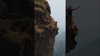 India's Most Dangerous 90° pinnacle | Vajir Pinnacle #adventure #climbing