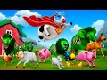 Super Cow's Heroic Mission: Defending Farm Animals from Zombie Attack | Cow Rescue Videos