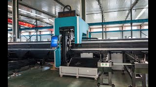 [LXSHOW LASER] Three-chuck high-power fiber laser pipe cutting machine