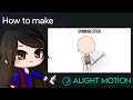 Spinning a Stick Animation Tutorial in Alight Motion || Gacha Stu-Club Tutorial ||